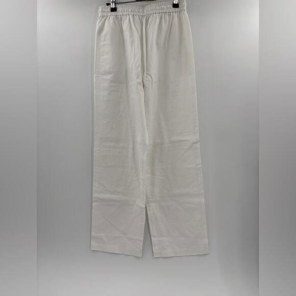 J.Crew Linen-blend slim wide-leg drawstring pant 2 - Picture 6 of 6